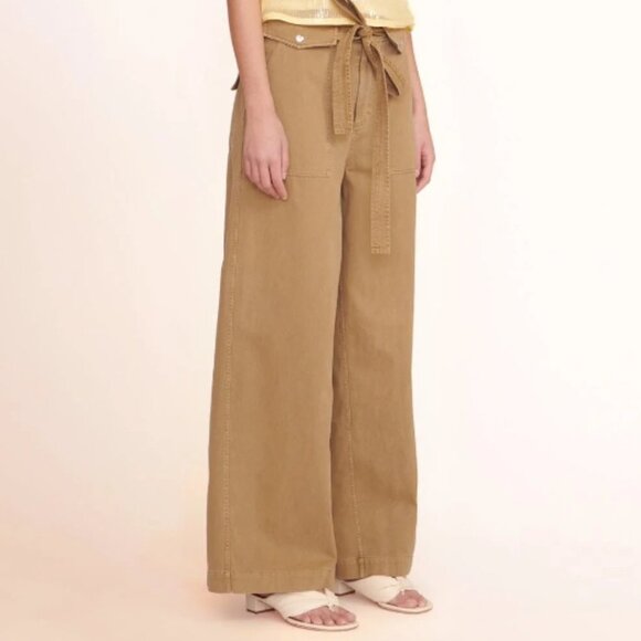 NWOT Staud Women's Brayden Wide Leg Jean Pant Rosemary Size 8 - Picture 2 of 15